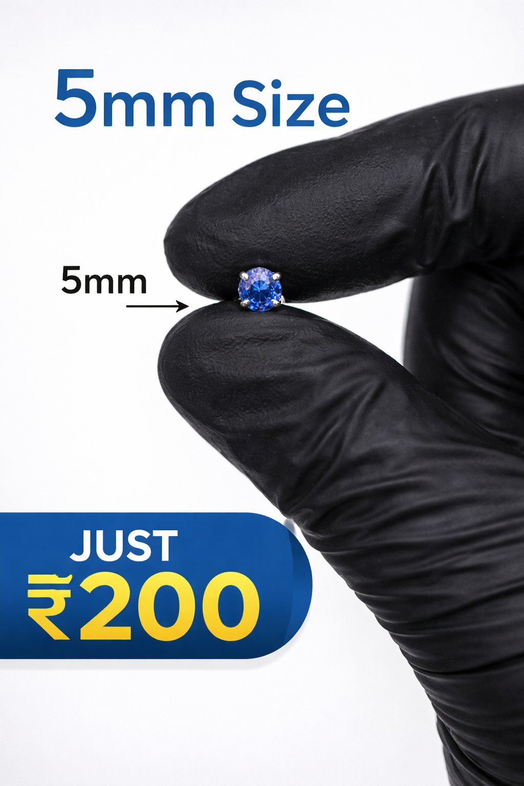 Blue Spark Studs (Magnetic)